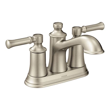 Moen Two-Handle Bathroom Faucet Brushed Nickel 6802BN